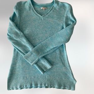 Teal blue Croft & Barrow Sweater great pre Owned Condition, long line size large